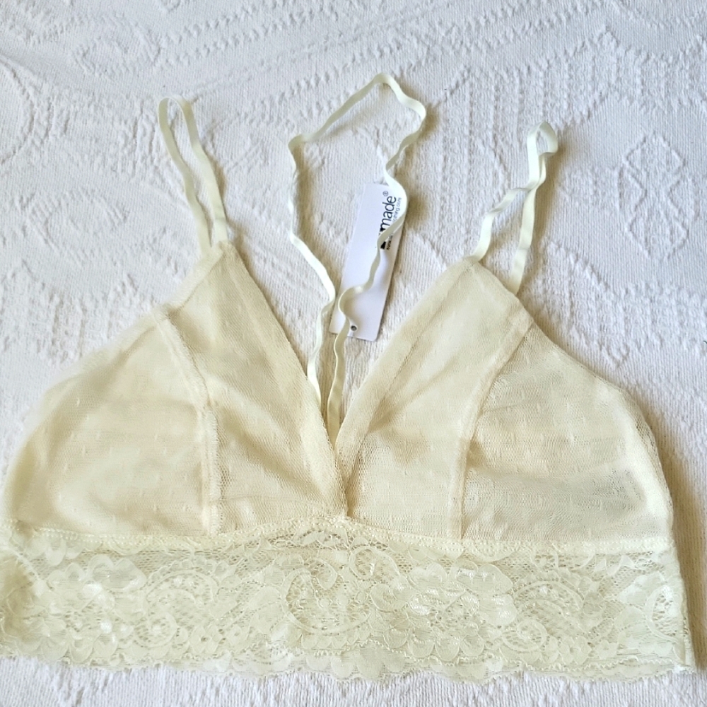 LAmade Cream Lace Bralette